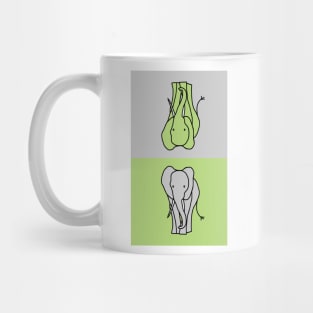 Two Big Grey Elephants Mug